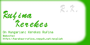rufina kerekes business card